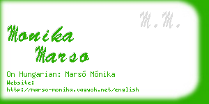 monika marso business card