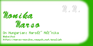 monika marso business card